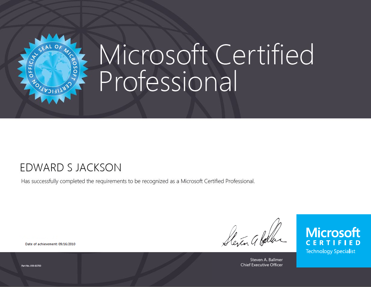 Windows 2012 certified